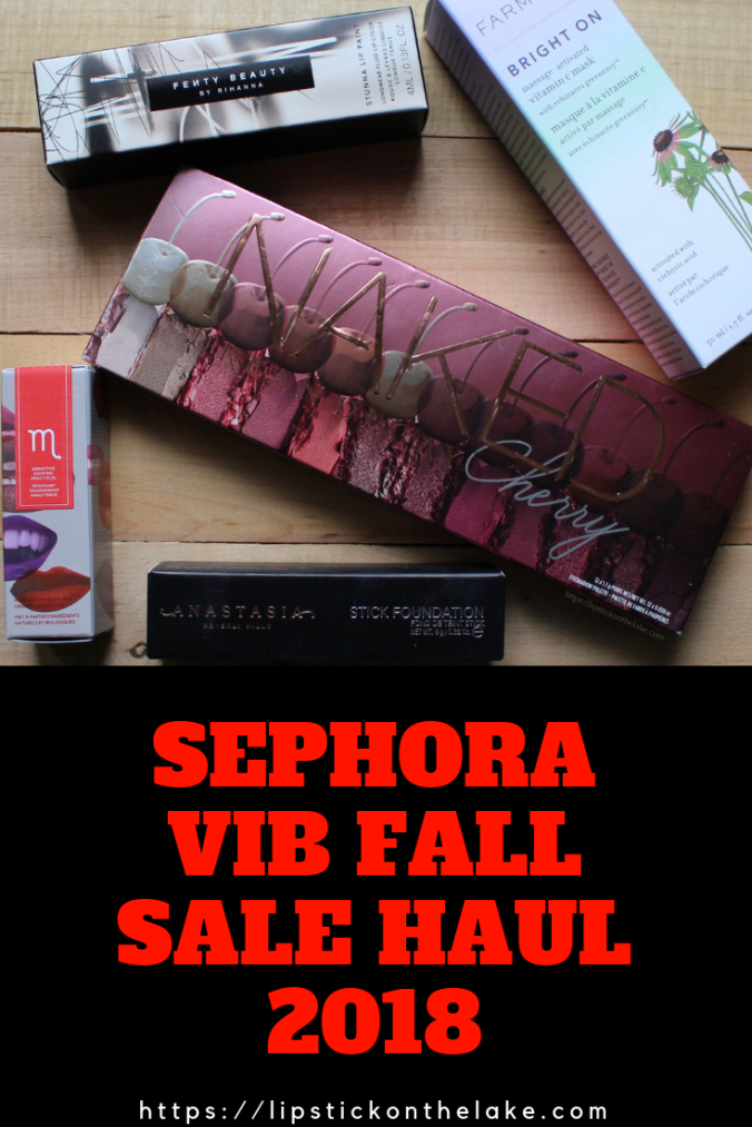 Sephora VIB Fall Sale Haul 2018